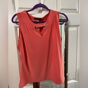 Tommy Hilfiger Coral Tank Top with Gold Details